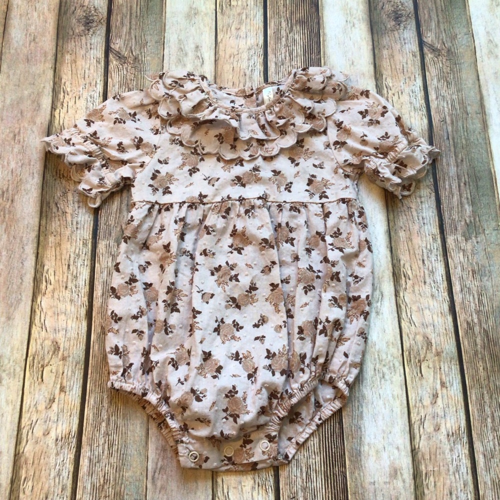 Rylee + Cru Liv Romper Harvest Rose
